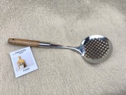 Duża łyżka cedzak smukee vintage