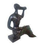 New look retro midcentury modern vintage kobieta siedzaca Jitka Forejtova