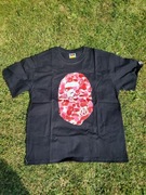 koszulka bape czarno rozowa