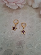 Kolczyki handmade ze stali nierdzewnej z żywicy epoksydowej 