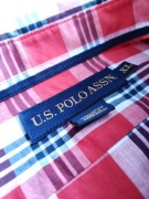 NOWA, czerwona w kratkę męska koszula U.S. Polo Assn.