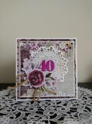 Kartka na 40 urodziny, 40 lat