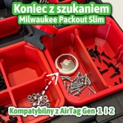 Pojemnik do Milwaukee Packout Slim z uchwytem na AirTag lokalizacja