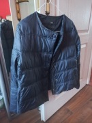 Zara Outerwear S kurtka granatowa lekka pikowana