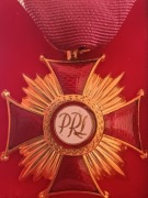 ZŁOTY KRZYŻ ZASŁUGI PRL- komplet z imienną legitymacją i etui 1969 R.