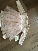 Sukienka różowa falbanka rozm 80