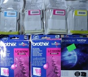 Tusze Brother LC1000 C M Y 1280XL oryginalne zestaw 7 szt.(przeterminowane)