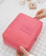 Kosmetyczka Podróżna HIT!!!  Organizer na Pędzle różowa 21x16x8 cm
