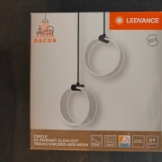 Ledvance Decor Circle 2x Pendant Click-CCT 1600lm 14W Lampa wisząca