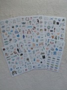 Zestaw naklejek 6 arkuszy Ślub wesele do księgi gości