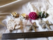 Bombki pamiątka PRL stare vintage choinkę ozdoby zabytkowe bąbki zestaw