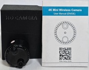 Mini kamera bezprzewodowa 4K – HD, Wi-Fi, detekcja ruchu – NOWA