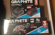 Szlifierka kątowa Graphite 58G003 + bateria 4ah + ladowarka