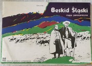 Beskid Śląski mapa panoramiczna, Edward Moskała, , 1982