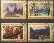 Obrazy z Galerii Trietiakowskiej w Moskwie. ZSRR 1975 r