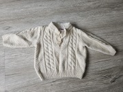 NAME IT PLECIONY SWETEREK DZIECIĘCY BEŻOWY 80