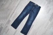 Spodnie jeansowe granatowe Guess logo M straight