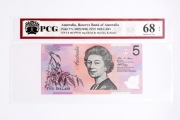 Australia 5 dolarów z 2007 roku grading PCG Superb Gem UNC 68 PP 