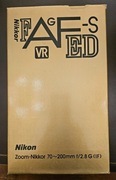 Oryginalny karton od obiektywu Nikon Zoom Nikkor 70-200mm f/2.8G(IF)