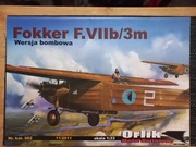 Model Kartonowy Orlik 2011\11 Samolot bombowy Fokker F.VIIb/3m + LASERY