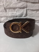 Damski pasek 105cm ze złotą klamrą