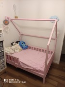 Łóżko dziecięce domek dla dziewczynki Wrocław Okazja