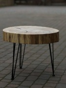 Stolik kawowy z plastra dębu 60 cm