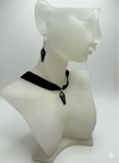 Komplet: Choker i Kolczyki „Trumna”