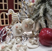 10 sztuk! Ręcznie Zdobione Zawieszki Zimowe Gwiazdki. Plus GRATIS!