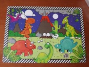 Puzzle / układanka - dinozaury - 36 elementów (42,5cm x 30cm)