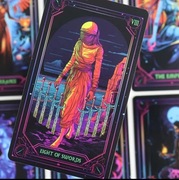 Tarot majestatyczna neonowa talia 78 szt 