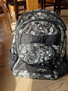 Plecak szkolny młodzieżowy TOPGAL sweety hit czarny z srebrnymi wzorami