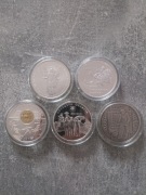 Zestaw srebnych monet Ukraina 