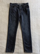 Granatowe spodnie jeansowe jeansy Denim Co. Straight 152 jak nowe