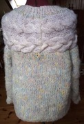 Sweter z moheru ręcznie robiony