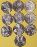 Zestaw monet 1 rubel zsrr, 10 szt