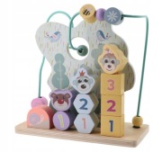 Trefl Labirynt - BEAD MAZE Kształty i cyfry - przewlekanka 18m+