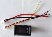 Woltomierz cyfrowy amperomierz podwójny wyświetlacz TZT DC 0-100V 10A