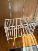 ŁÓŻECZKO DZIECIĘCE DREWNIANE z MATERACEM + GRATIS