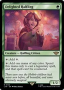 Karta MtG  -  Delighted Halfling (158)  - The Lord of the Rings: (LTR)