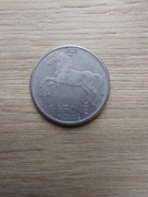 Norwegia 1 krone 1965 stan III; koń