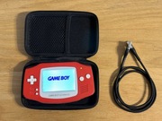 Konsola Nintendo Gameboy Advance MOD IPS w kolorze pokeball