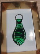 Breloczek skórzany Bitcoin 