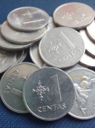 Moneta Litwa 1 cent 1991