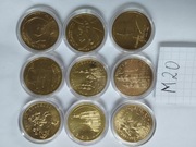 M20 Monety NG 2zł 9szt Soczi Vancover Przemyśl Kalwaria Kazimierz Dolny