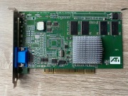 ATI Rage 128 GL PCI 32MB – sprawna, test 3DMark, retro VGA, Windows 98