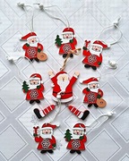 Drewniane ozdoby świąteczne na choinkę