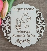 Zaproszenia dwustronne Pierwsza Komunia Święta