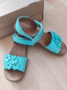 NATURINO skórzane sandały w kolorze miętowym roz. 