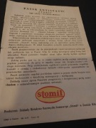 RREKLAMA STOMIL BROSZURA 1971 PRL